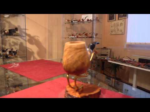 Pipa in olivastro half bent balloon - www.paronellipipe.it