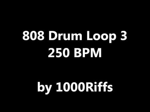 808 Drum Loop 3 : 250 BPM - Beats Per Minute