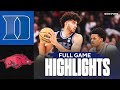 No 4 Duke Blue Devils Vs No 22 Arkansas Razorbacks Full Game Highlights