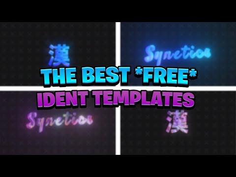 THE MOST *UNIQUE* FREE IDENT Templates [Free Project File]