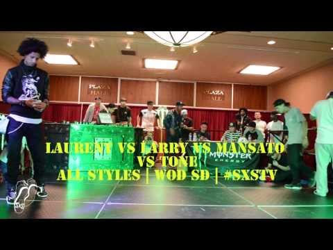 Larry vs Laurent vs Mansato vs Tone | All Styles | WOD San Diego | #SXSTV