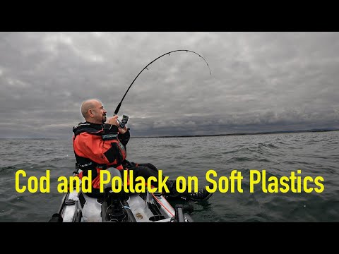 UK Kayak Fishing, Cod and Pollack on Lures in Northumberland