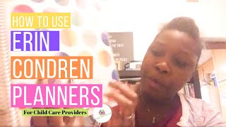 How To Modify Erin Condren Planners to Fit Preschool Providers