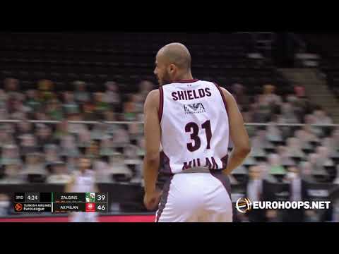 Zalgiris Kaunas - AX Armani Exchange Milan 64-69: Shavon Shields (23 points)