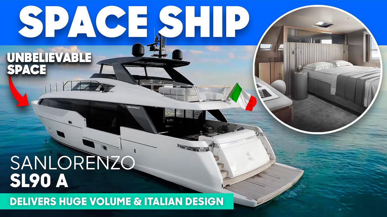 The GENIUS of Asymmetric Design | Sanlorenzo SL90 A Tour & Review