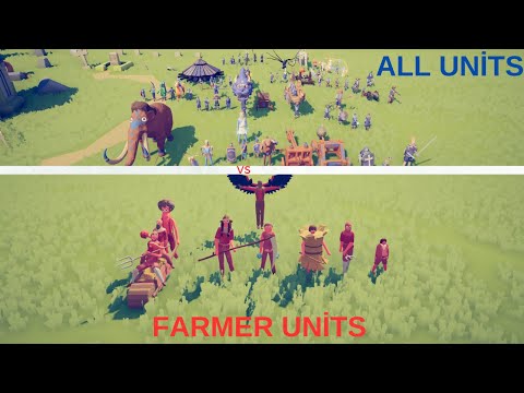 FARMER UNİTS VS ALL UNİTS/Totally Accurate Battle Simulator