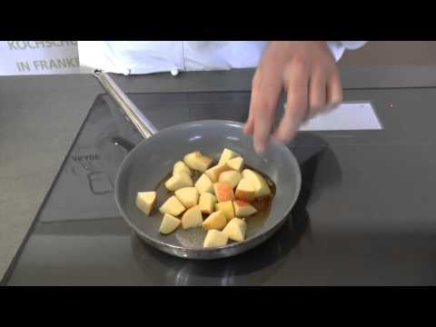 Karamell und Früchte