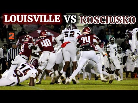 KINGS OF THE NORTH👑! RD 4 : #2 Louisville(4A) vs #3 Kosciusko(4A) || MSHSFB