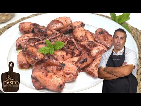 CHIPIRONES AL AJILLO receta muy fácil y rica