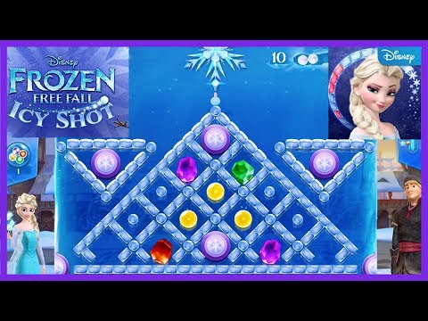 Frozen Free Fall: Icy Shot Gameplay Walkthrough | Queen Elsa, Anna, Olaf