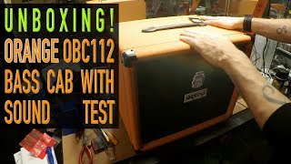 Video thumbnail for Orange Bass Cab Unboxing And Sound Test by Steve Blanco Musician Warrior