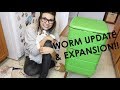 WORM UPDATE & EXPANSION - SOOOO MANY RED WIGGLERS!