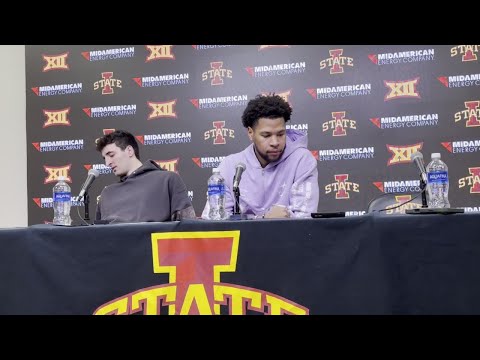 Joshua Jefferson and Milan Momcilovic postgame press conference West Virginia | Iowa State