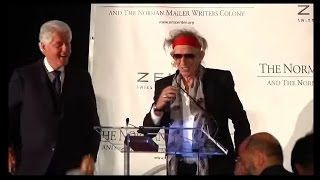 Keith Richards accepts the Norman Mailer Prize 2011