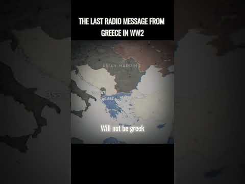 Greece’s Last Radio Message in WW2 #history #greece #ww2