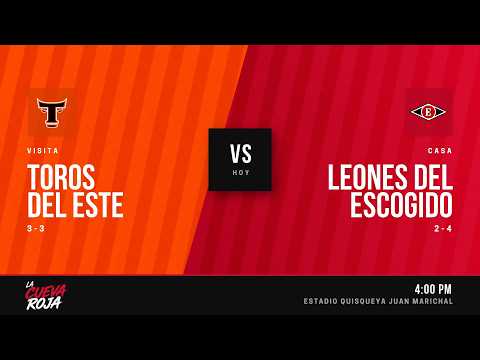 TOROS DEL ESTE VS LEONES DEL ESCOGIDO - 24 OCTUBRE -TEMPORADA 2026-2027 / LA CUEVA ROJA