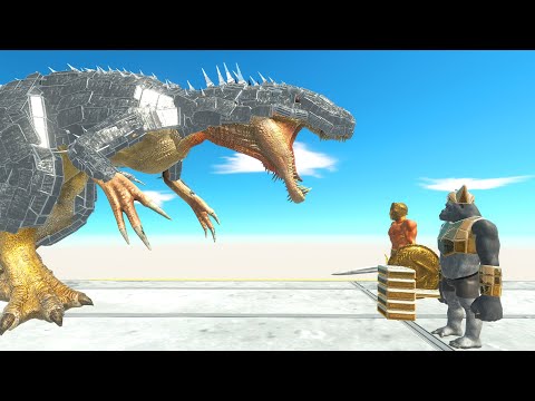 Ghor Hammer and Achilles vs Mecha Units | Animal Revolt Battle Simulator