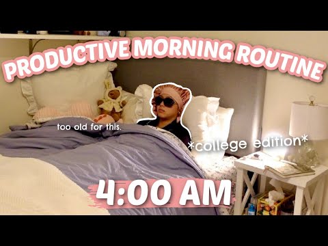 *INSANELY* PRODUCTIVE COLLEGE MORNING ROUTINE.
