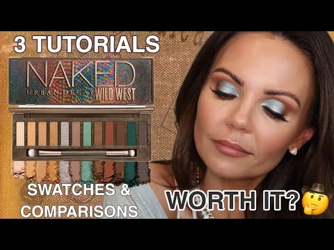 NEW URBAN DECAY WILD WEST PALETTE REVIEW | 3 TUTORIALS | SWATCHES & COMPARISONS