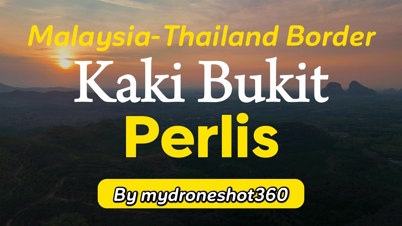 Kaki Bukit Perlis Malaysia-Thailand Border Town Drone Shot#malaysia #drone #perlis #thailand #travel