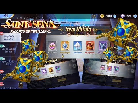 GASTAMOS 35 ENTRADAS NO MELEE TEMPLO DE POSEIDON - SAINT SEIYA AWAKENING