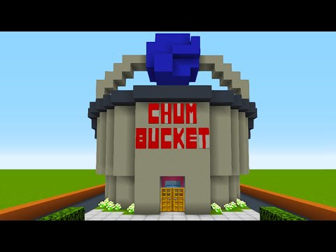 Minecraft Tutorial: How To Make The Chum Bucket "2021 City Build"