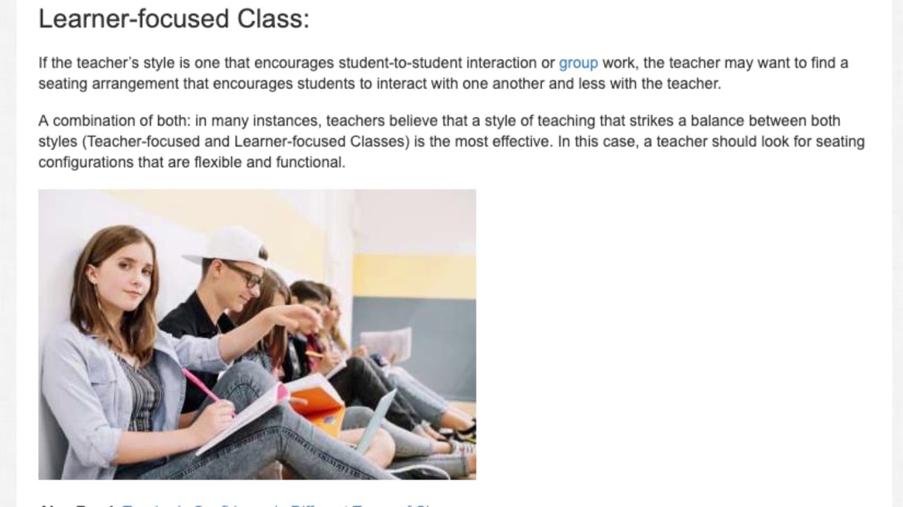 Classroom Seating Setups | ITTT | TEFL Blog