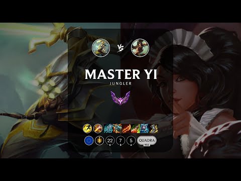 Master Yi Jungle vs Nidalee - EUW Master Patch 12.22
