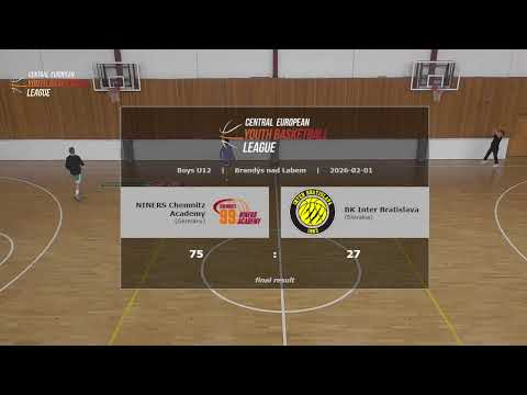 CEYBL U12, 1. 2. 2026, Niners Academy - Inter Bratislava