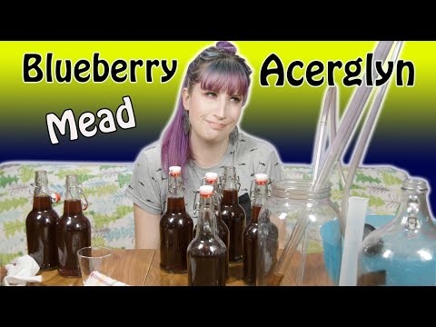 Bottling Blueberry Acerglyn Mead (Maple Syrup)