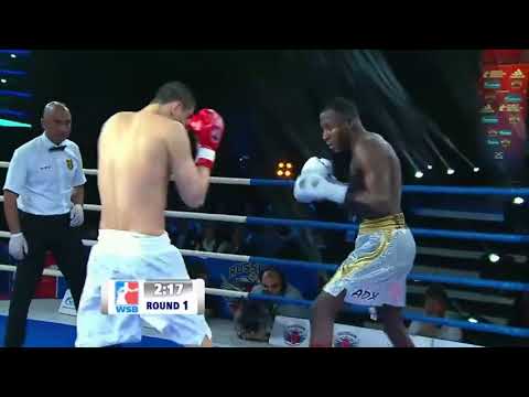 91kg Evgeniy TISCHENKO (Russian Boxing Team) vs Erislandy SAVON (Domadores de Cuba)