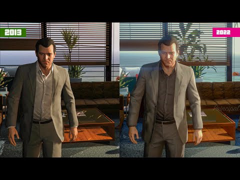 Old GTA 5 VS Current GTA 5 in 2022 - GTA V Graphics Comparison 4K