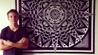 A Stunning ‘Wall Mandala’ Timelapse by Australian Artist Samuel J.