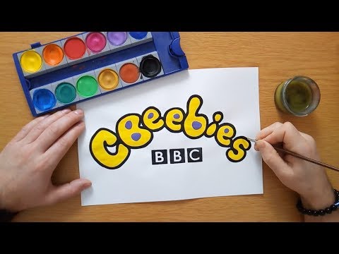 CBeebies logo - BBC - painting