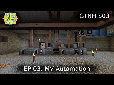 GTNH S03 - MediumVoltage automation - passive silicon, polyethylene and ore processing examples