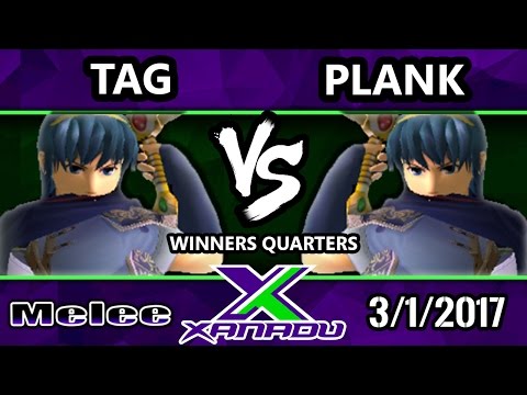 S@X 191 - Tag (Marth) Vs. Plank (Marth) - SSBM Winners Quarters - Smash Melee