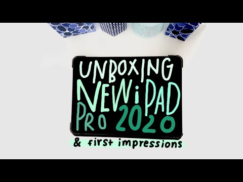 unboxing my new ipad pro 11 inch display 2020 + 2nd gen apple pencil + first impressions