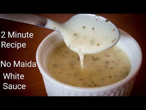 How to make White Sauce Using 3 Ingredients Without Maida