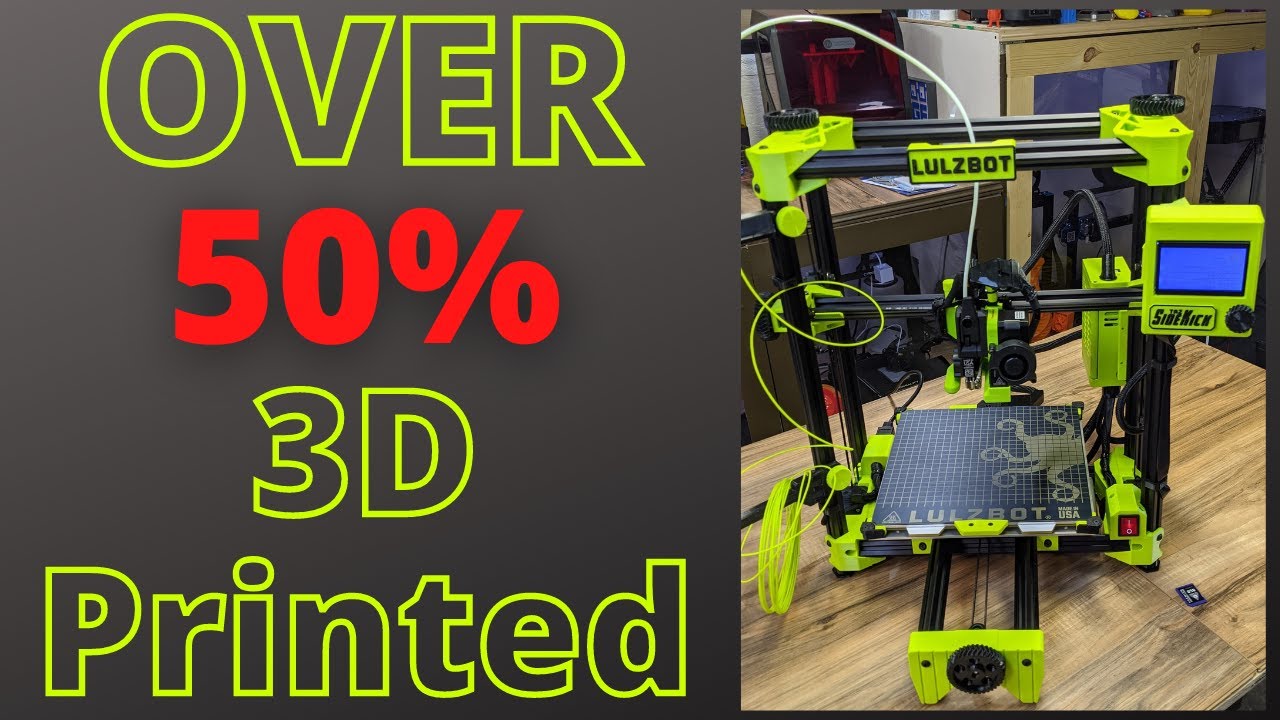 Most 3D Printed 3D Printer Commercially Sold? Luzbot Sidekick 747!