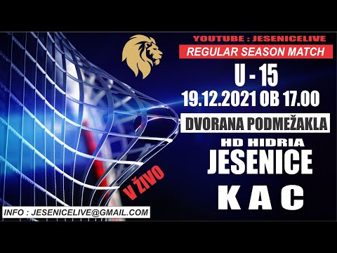 HOKEJ NA LEDU  U - 15   HD HIDRIA JESENICE - KAC