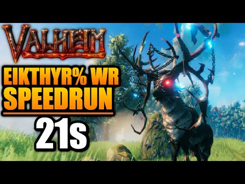 WORLD RECORD: Valheim NG+ RSG Eikthyr% WR Speedrun - 21 Seconds