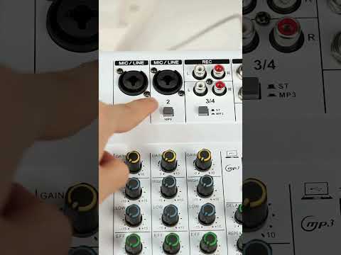 LUXSONA Audio 4-chanel mixer profesional Mendukung USB/Electro Bluetooth 48V Phantom Power
