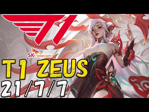 T1 Zeus イレリア(Irelia) VS ジェイス(Jayce) TOP patch 13.4 KR RANK