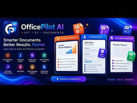 OfficePilot AI – PPT, CV, Docs video thumbnail