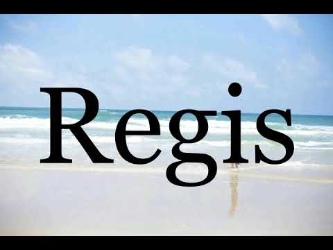How To Pronounce Regis🌈🌈🌈🌈🌈🌈Pronunciation Of Regis