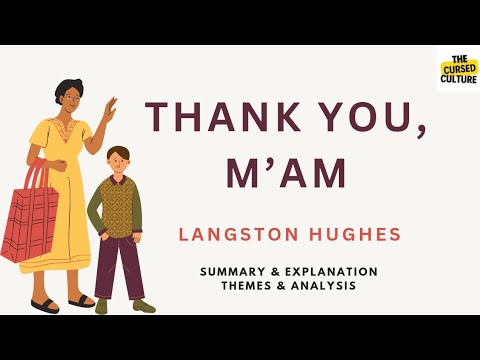 THANK YOU, M’AM by LANGSTON HUGHES | Summary and Explanation
