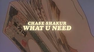 chase shakur - what u need (lyrics)