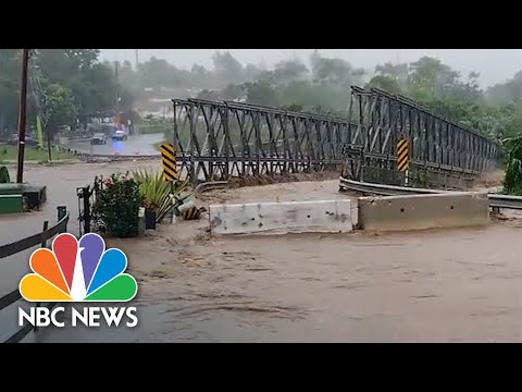 Watch: Puerto Rico Bridge Swept Away By Floodwaters