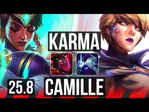 KARMA vs CAMILLE (TOP) | EUW Master | 25.8