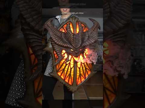 HUGE Diablo shield with 560 LEDs! 💀🔥 #cosplay #diabloiv